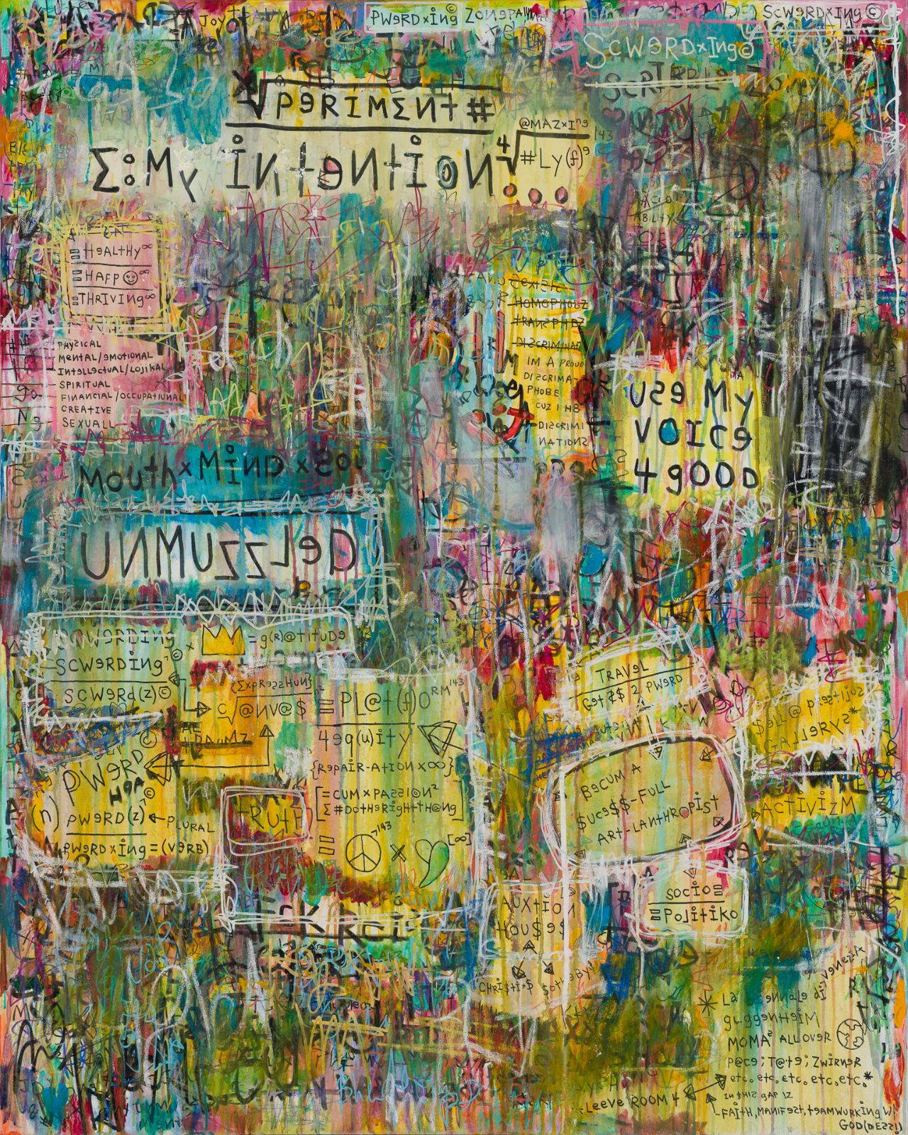 Xperiment #29: Use my Voice 4 Good, 48 x 60 x 1 inches